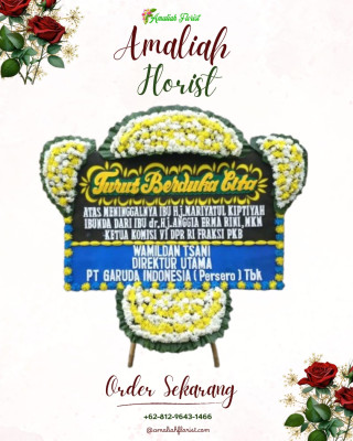 Papan Bunga Duka di Batang Alai Utara